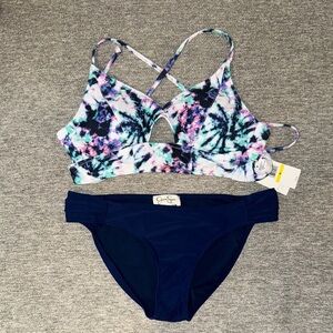Jessica Simpson Tie-Dye Bikini Set